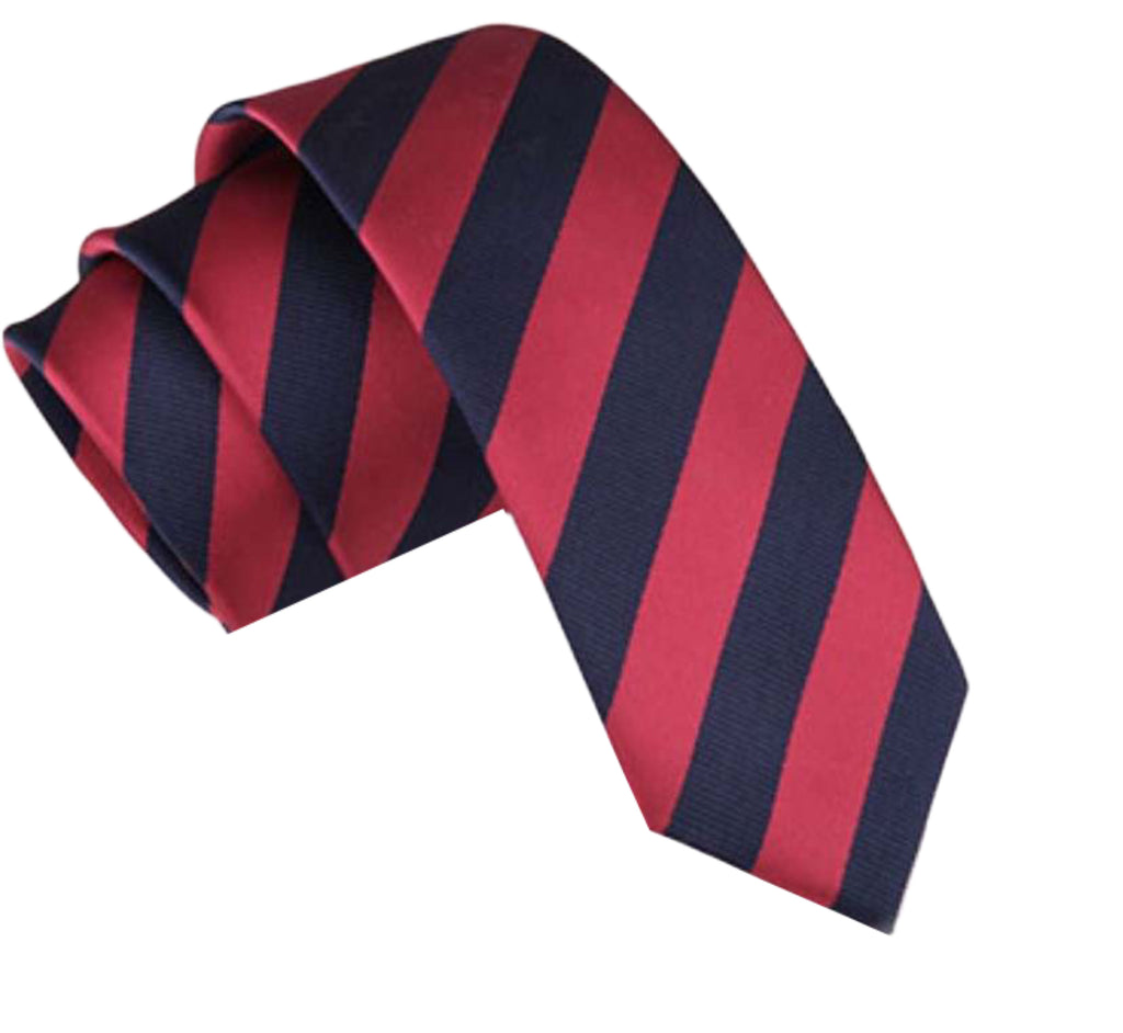 Navy & Red Stripe Tie