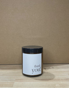 Thank You Quote Candle