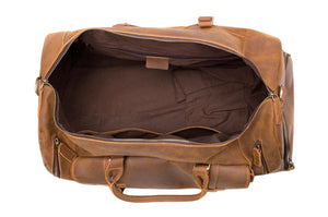 Dolton Leather Travel Duffle Bag