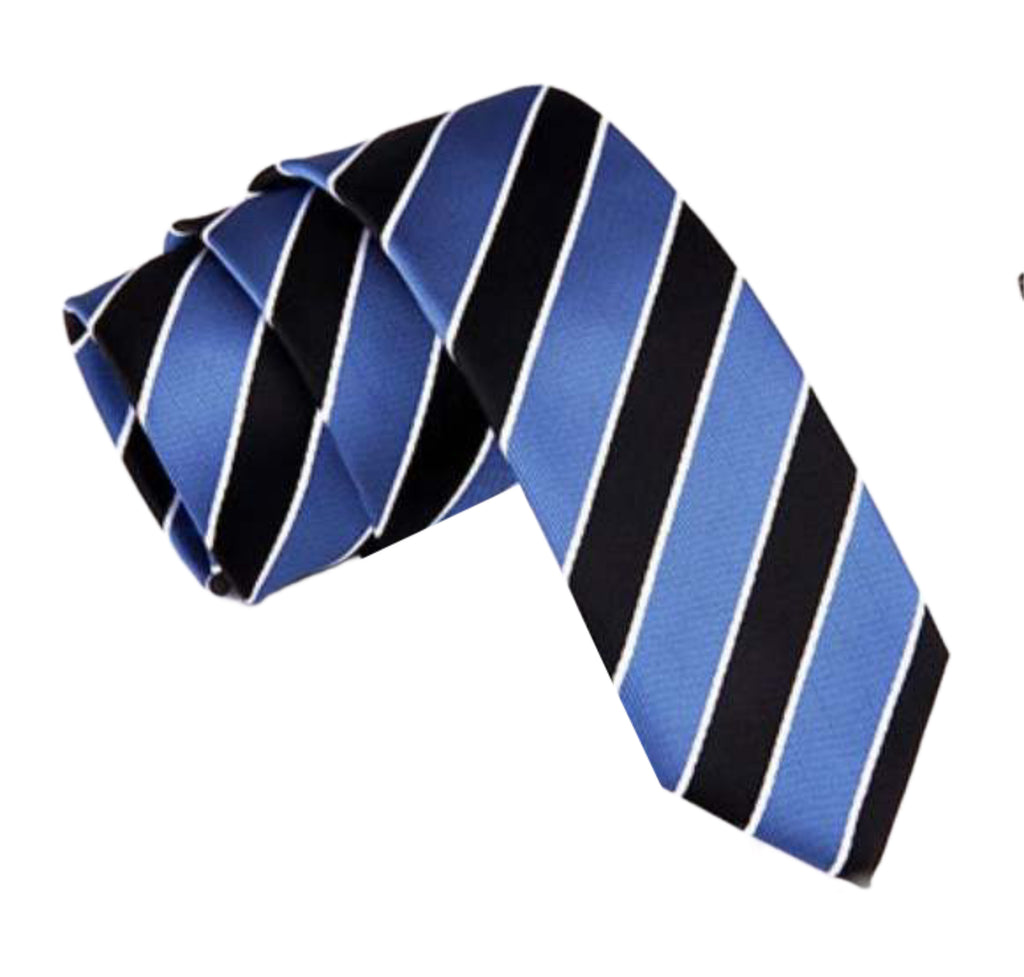 Blue & Black Stripe Tie