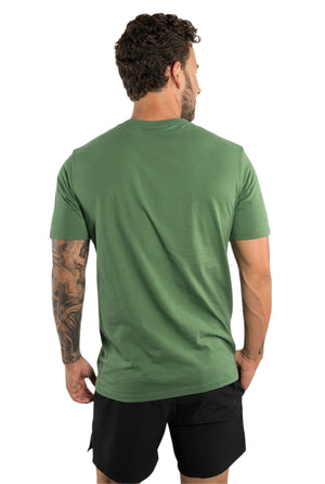 THE LODGE MENS CLASSIC FIT T-SHIRT - CACTUS GREEN
